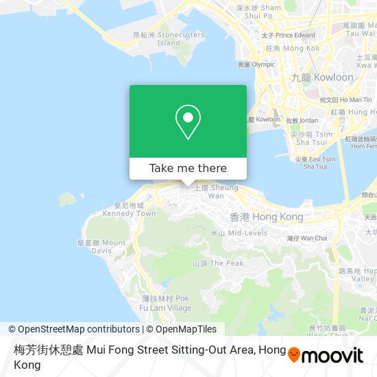 梅芳街休憩處 Mui Fong Street Sitting-Out Area map