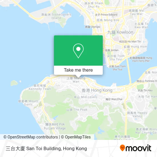 三台大廈 San Toi Building map