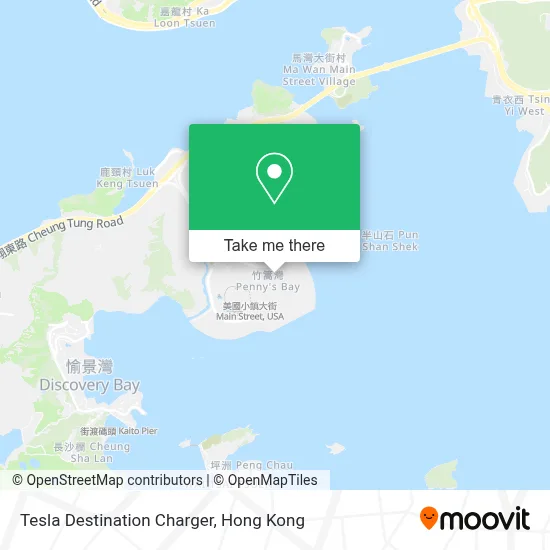 Tesla Destination Charger map