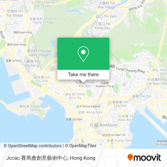 Jccac 賽馬會創意藝術中心 map