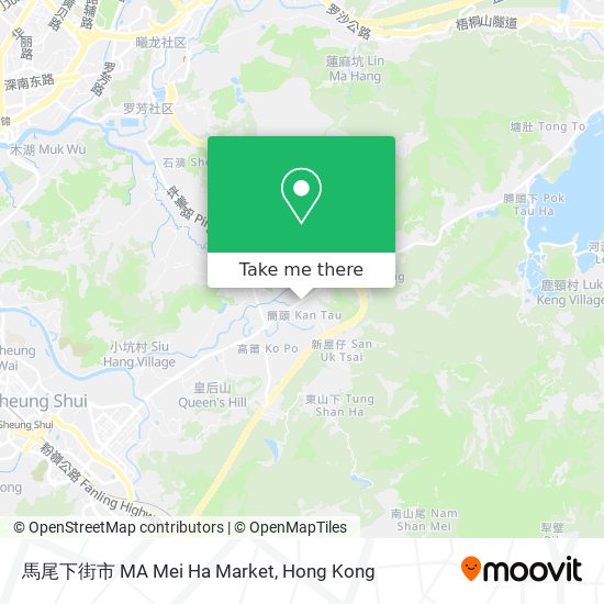 馬尾下街市 MA Mei Ha Market map
