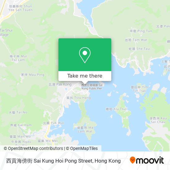 西貢海傍街 Sai Kung Hoi Pong Street map