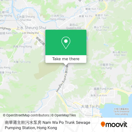 南華莆主幹污水泵房 Nam Wa Po Trunk Sewage Pumping Station地圖