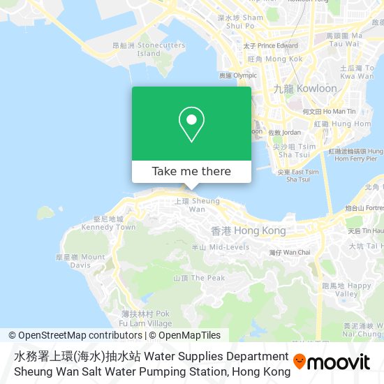 水務署上環(海水)抽水站 Water Supplies Department Sheung Wan Salt Water Pumping Station map