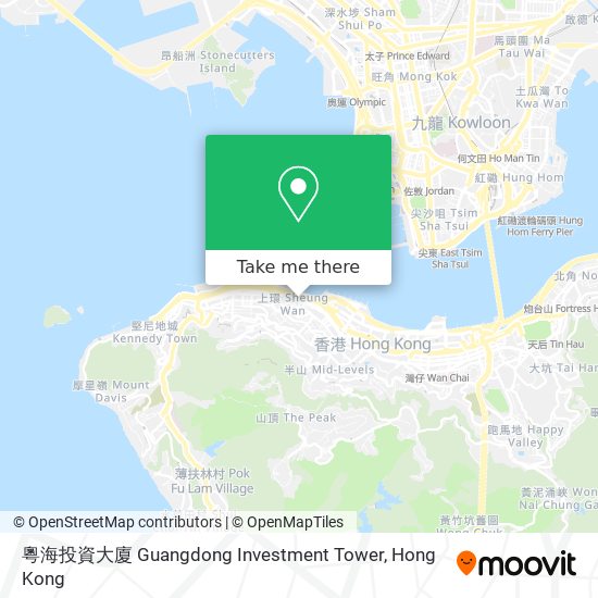 粵海投資大廈 Guangdong Investment Tower map