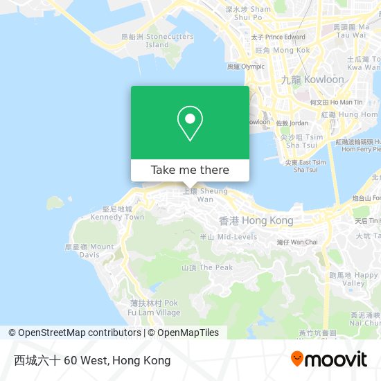 西城六十 60 West map