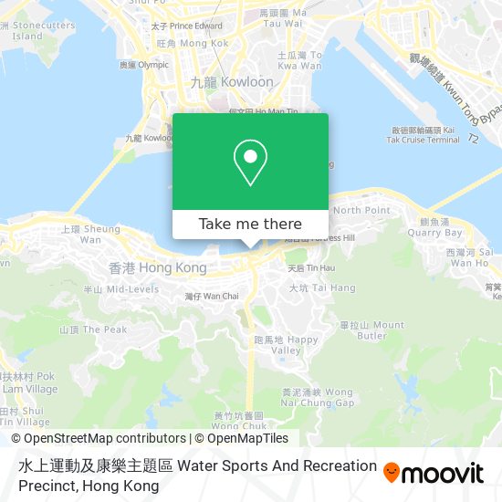 水上運動及康樂主題區 Water Sports And Recreation Precinct map