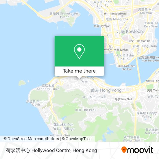 荷李活中心 Hollywood Centre地圖