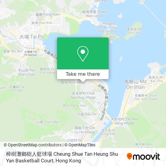 樟樹灘鄉樹人籃球場 Cheung Shue Tan Heung Shu Yan Basketball Court map