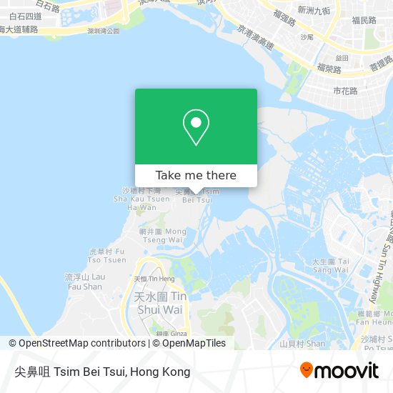 尖鼻咀 Tsim Bei Tsui map
