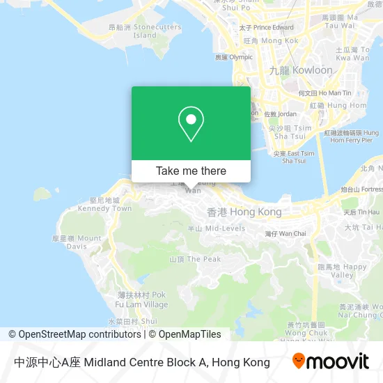 中源中心A座 Midland Centre Block A map
