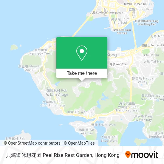 貝璐道休憩花園 Peel Rise Rest Garden map