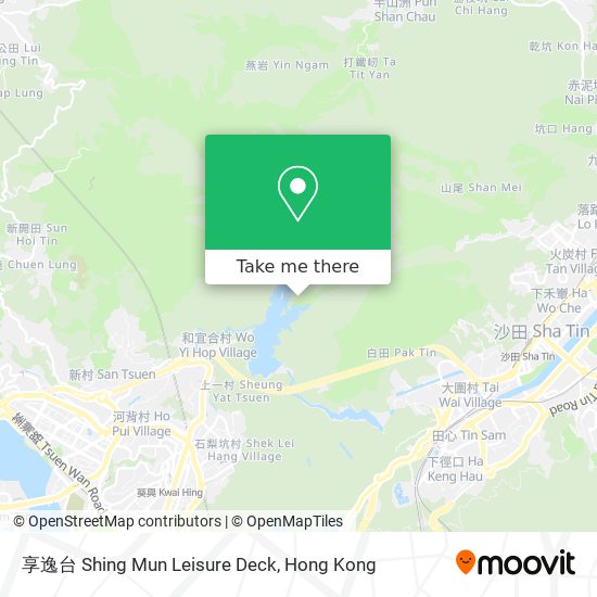 享逸台 Shing Mun Leisure Deck map