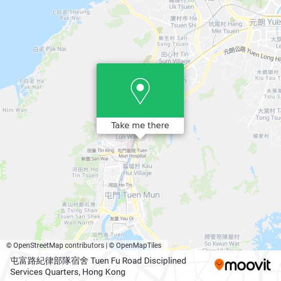 屯富路紀律部隊宿舍 Tuen Fu Road Disciplined Services Quarters map
