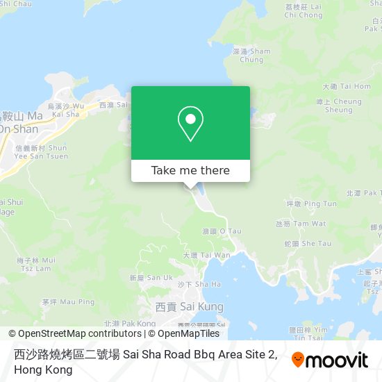 西沙路燒烤區二號場 Sai Sha Road Bbq Area Site 2地圖