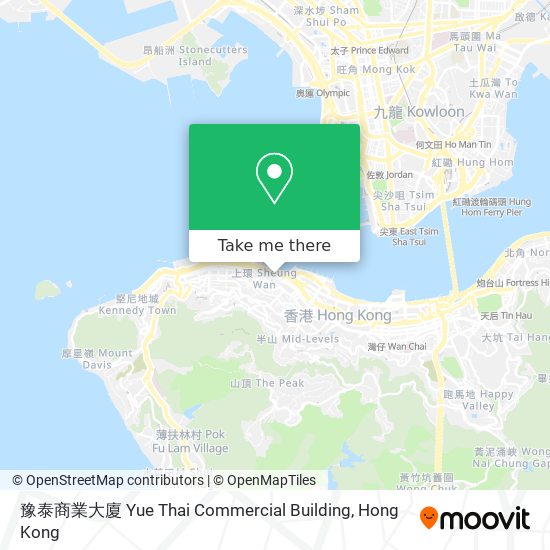 豫泰商業大廈 Yue Thai Commercial Building map