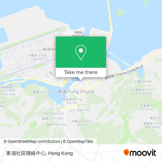 東涌社區聯絡中心地圖