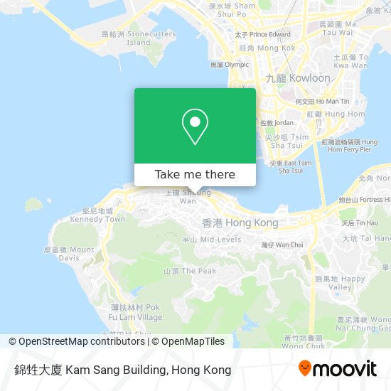 錦甡大廈 Kam Sang Building map