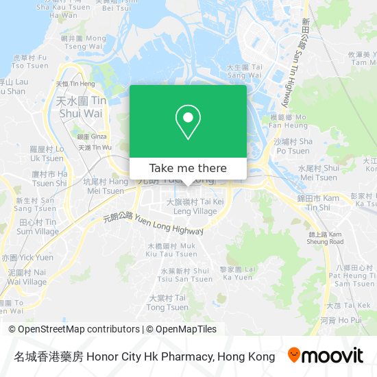 名城香港藥房 Honor City Hk Pharmacy map