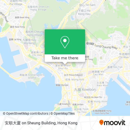 安順大廈 on Sheung Building map