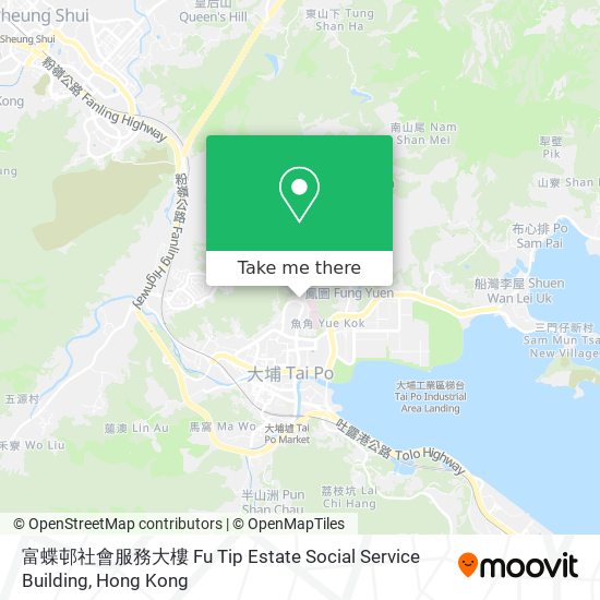 富蝶邨社會服務大樓 Fu Tip Estate Social Service Building map