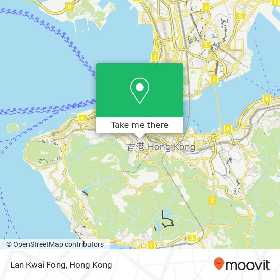 Lan Kwai Fong map