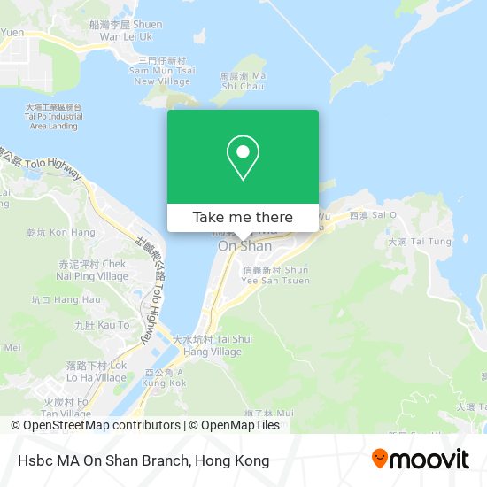 Hsbc MA On Shan Branch map