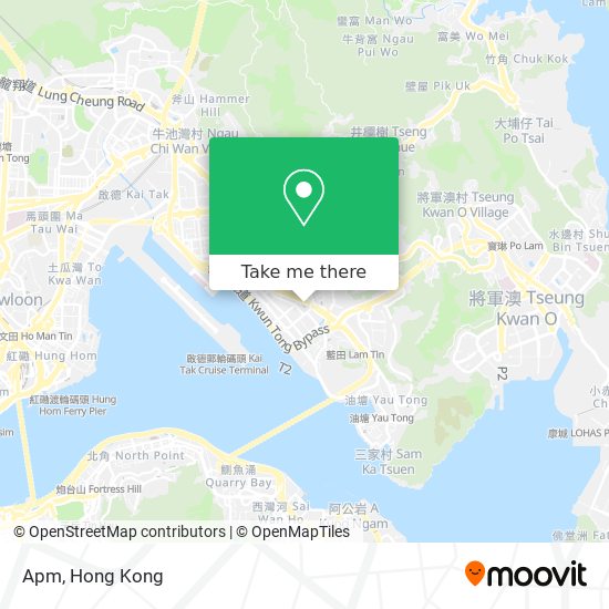 How to get to Apm in Kwun Tong by Bus or Subway