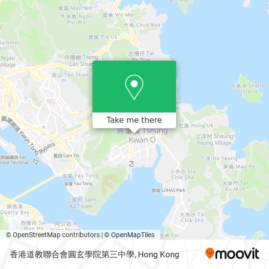 香港道教聯合會圓玄學院第三中學地圖