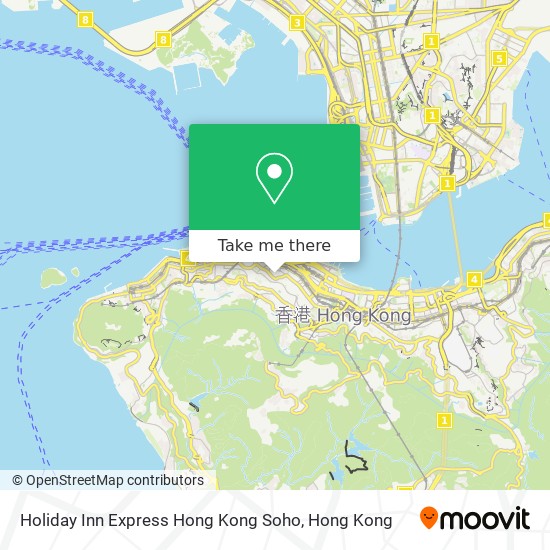 Holiday Inn Express Hong Kong Soho map