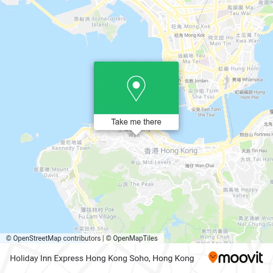 Holiday Inn Express Hong Kong Soho map