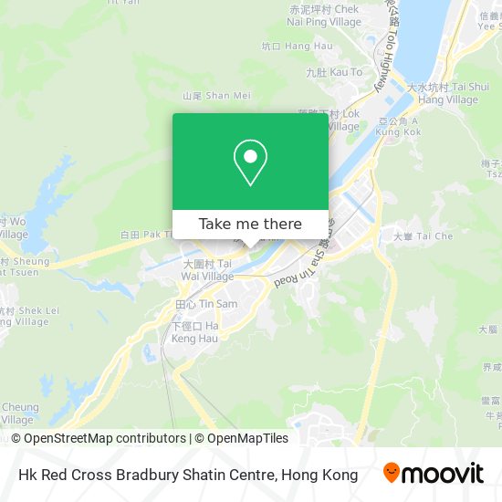 Hk Red Cross Bradbury Shatin Centre map