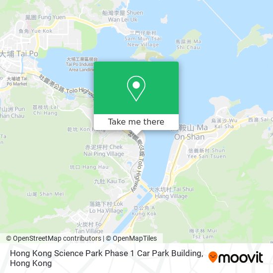 Hong Kong Science Park Phase 1 Car Park Building地圖