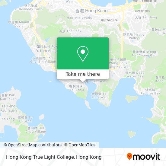Hong Kong True Light College map