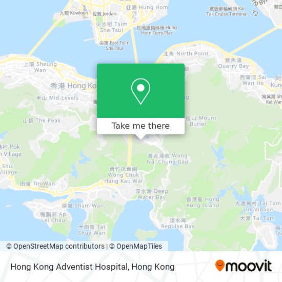 Hong Kong Adventist Hospital map