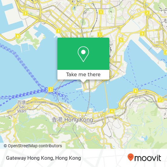 Gateway  Hong Kong map