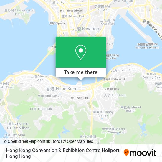 Hong Kong Convention & Exhibition Centre Heliport map