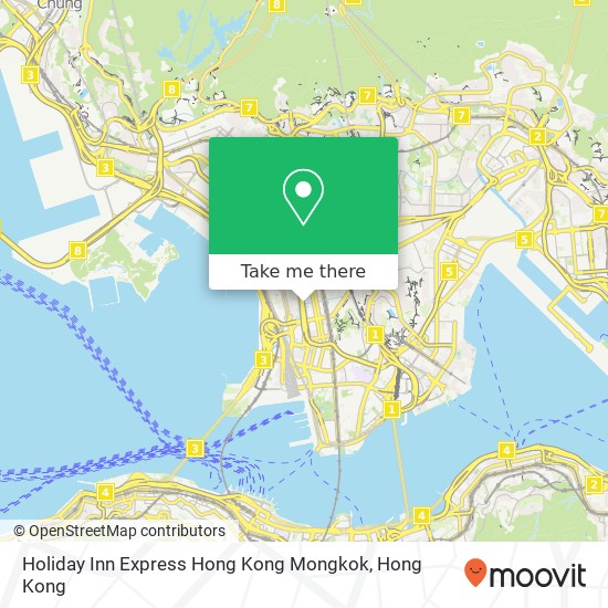 Holiday Inn Express Hong Kong Mongkok map