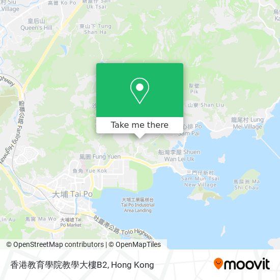 香港教育學院教學大樓B2地圖