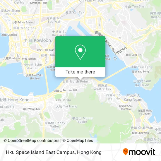 Hku Space Island East Campus地圖