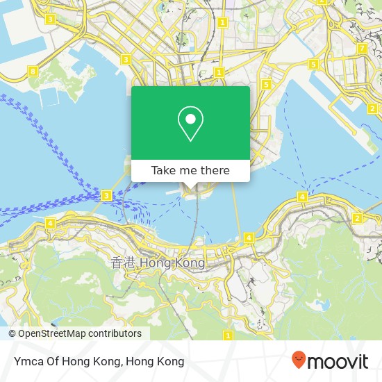 Ymca Of Hong Kong map