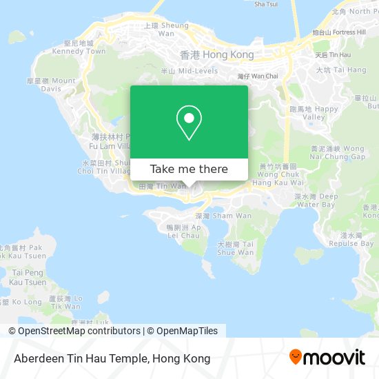 Aberdeen Tin Hau Temple map