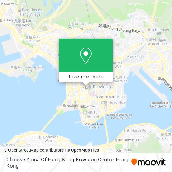 Chinese Ymca Of Hong Kong Kowloon Centre map