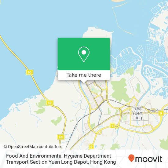 Food And Environmental Hygiene Department Transport Section Yuen Long Depot map