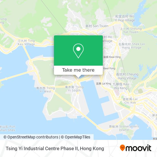 Tsing Yi Industrial Centre Phase II map