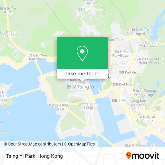 Tsing Yi Park map