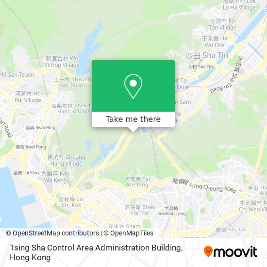Tsing Sha Control Area Administration Building map