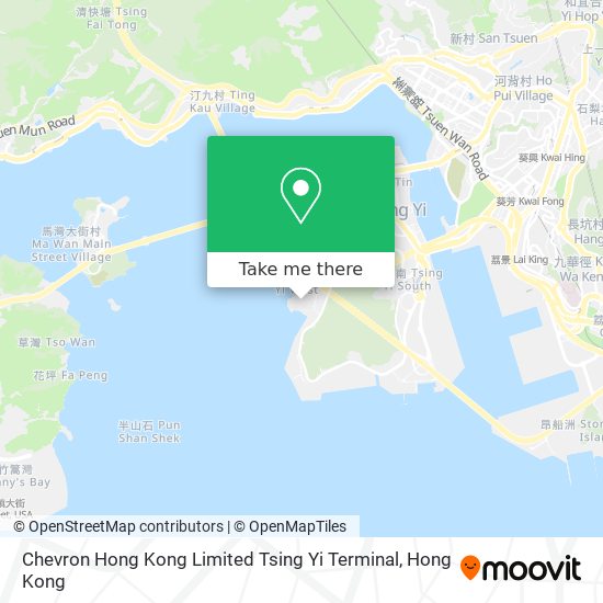 Chevron Hong Kong Limited Tsing Yi Terminal map