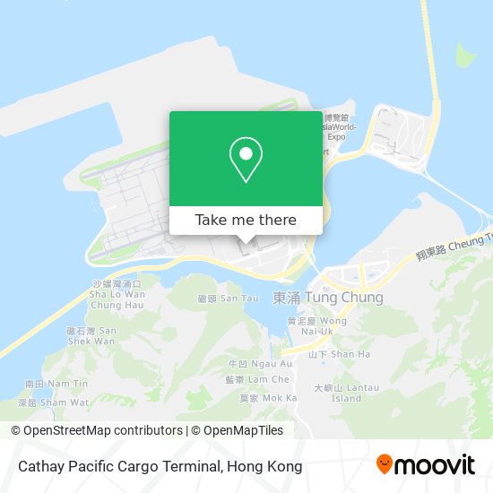 Cathay Pacific Cargo Terminal map