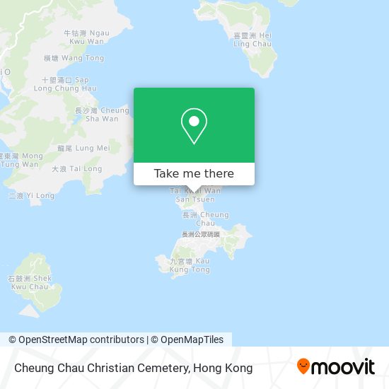 Cheung Chau Christian Cemetery map